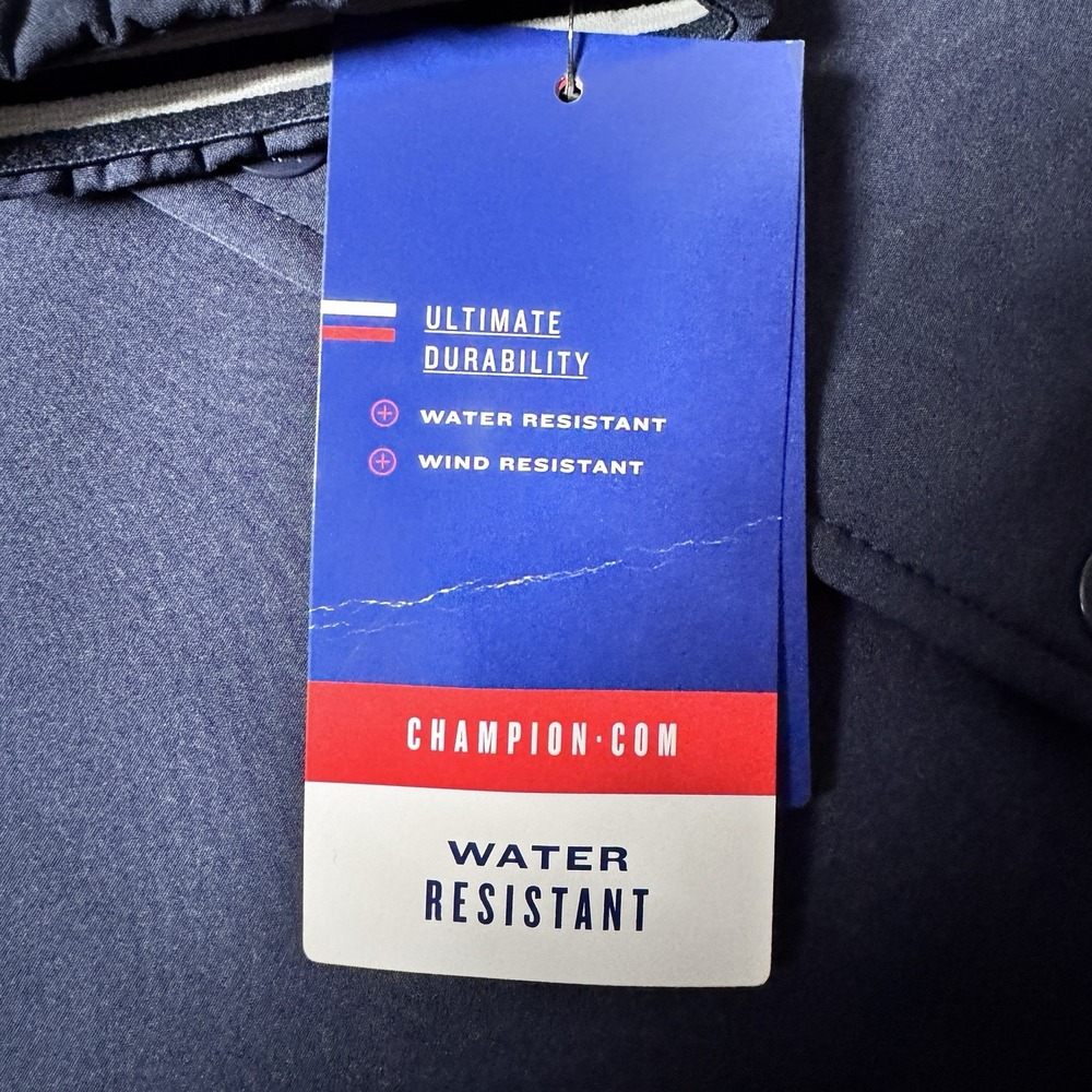 NWT Champion Hooded Jacket Performance Water Wind Resistant Mens Small $178 MSRP - Picture 7 of 14